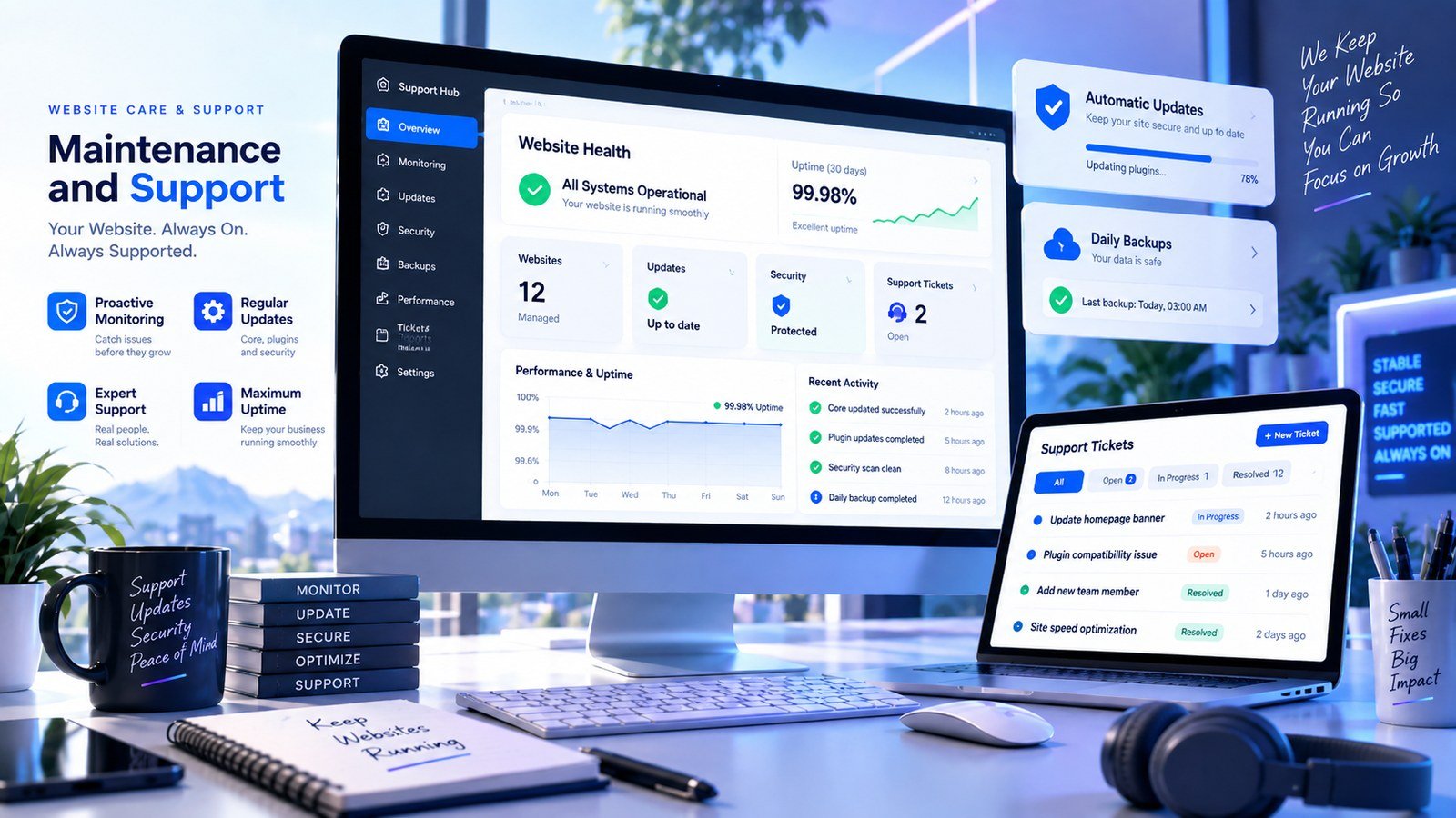 IT Support interface example